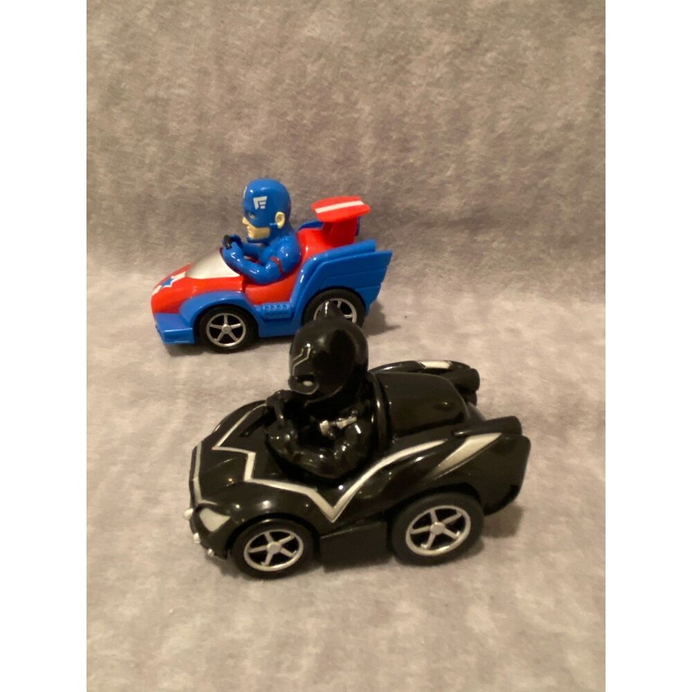 Marvel Super Heroes Avengers Black Panther Captain‎ America Pull Back  Cars